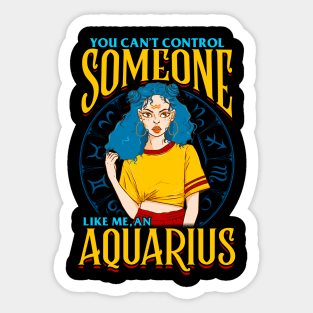 An Aquarius Girl Sticker